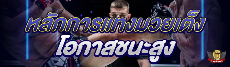 หลักการแทงมวยเต็ง โอกาสชนะสูง